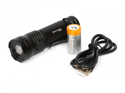 Ручной фонарь SKYWOODS MYSTIC, 1000 люмен, USB-Type C, холодный свет, IP67