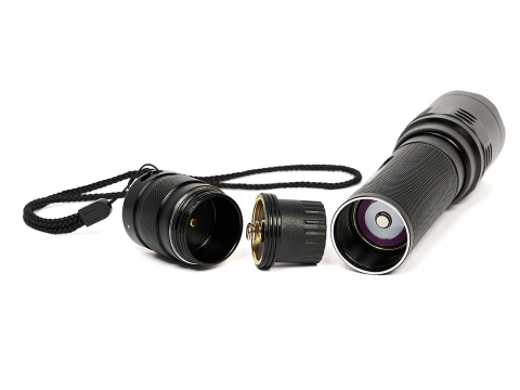 Ручной тактический фонарь SKYWOODS TACTIC, 3000 люмен, USB-Type C, холодный свет, IP67
