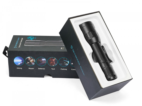 Ручной фонарь SKYWOODS WILD, 1800 люмен, USB-Type C, холодный свет, IP67