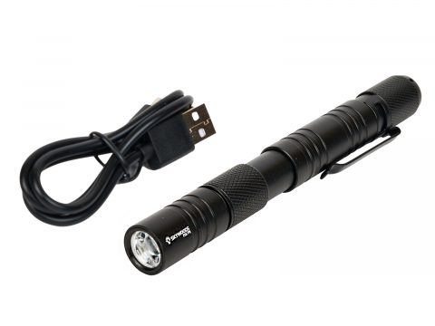 Фонарь-ручка SKYWOODS PENLIGHT FIX P5 Long, 360 люмен, фокусировка луча, Type-C