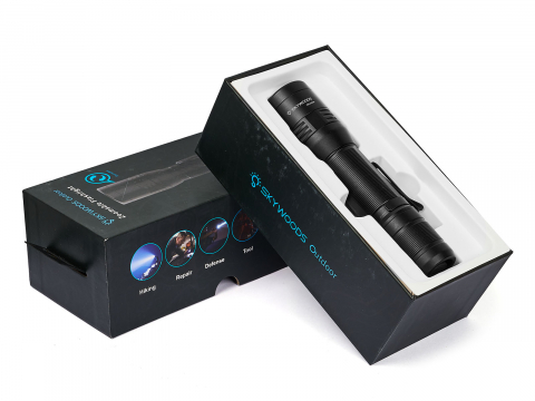 Ручной фонарь SKYWOODS WILD, 2500 люмен, USB-Type C, холодный свет, IP67