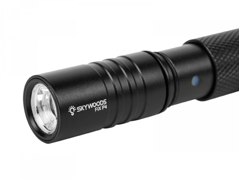 Фонарь-ручка SKYWOODS PENLIGHT FIX P4 Short, 350 люмен, фокусировка луча, Type-C