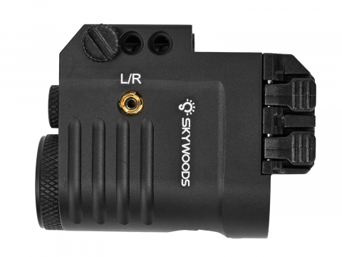 Фонарь подствольный пистолетный SKYWOODS RACCOON LASER, 360 люмен, ЛЦУ красный