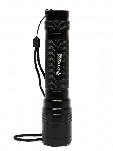Ручной тактический фонарь SKYWOODS TACTIC, 3000 люмен, USB-Type C, холодный свет, IP67