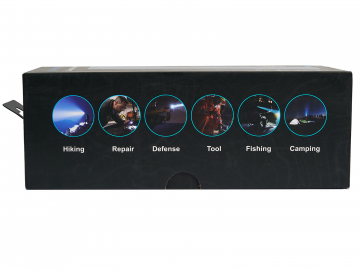 Ручной фонарь SKYWOODS WILD, 2500 люмен, USB-Type C, холодный свет, IP67